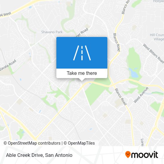 Able Creek Drive map