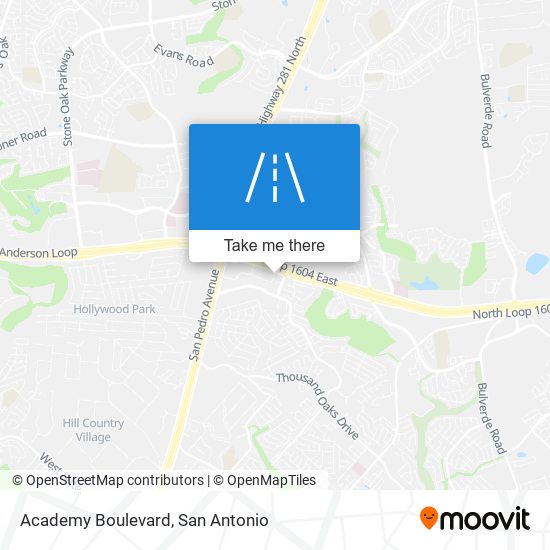 Academy Boulevard map