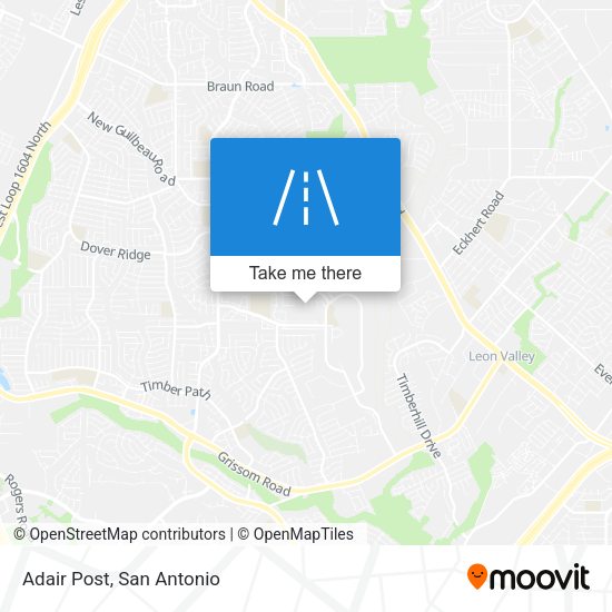 Mapa de Adair Post