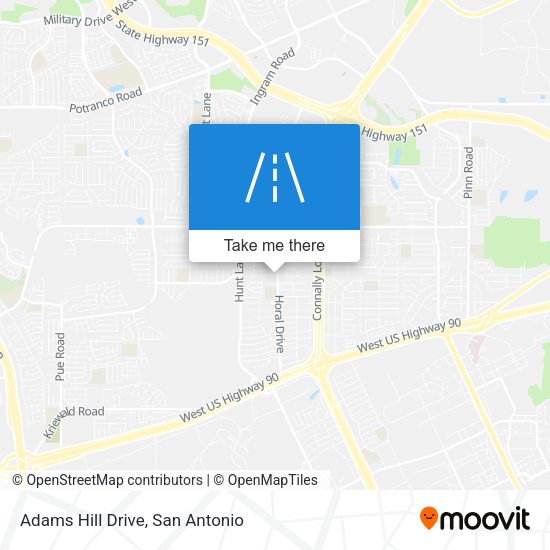 Adams Hill Drive map