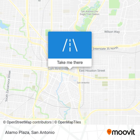 Mapa de Alamo Plaza