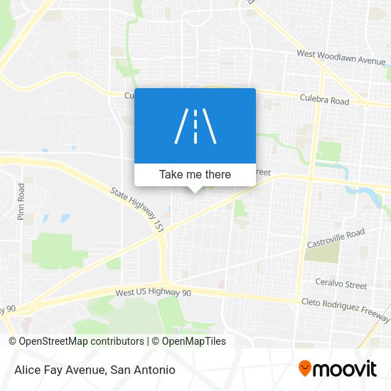 Mapa de Alice Fay Avenue