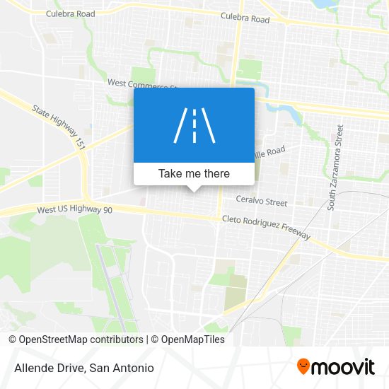 Mapa de Allende Drive