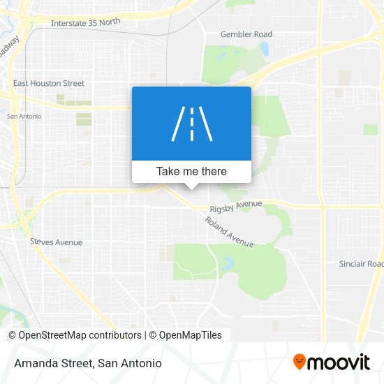 Mapa de Amanda Street