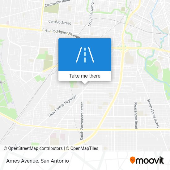 Mapa de Ames Avenue