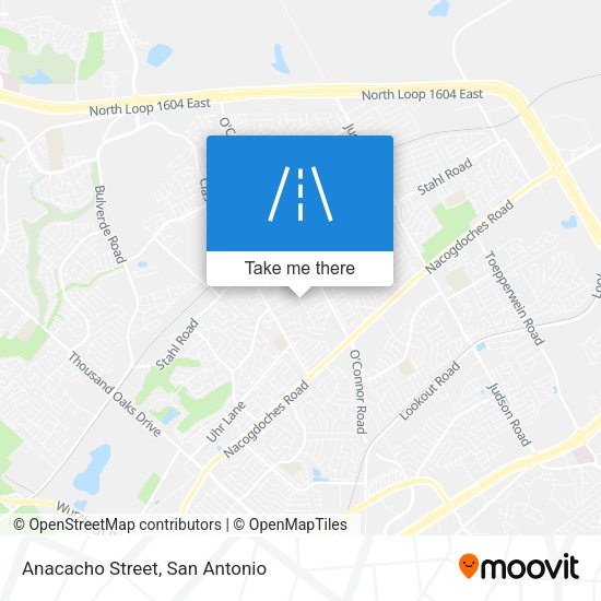 Anacacho Street map