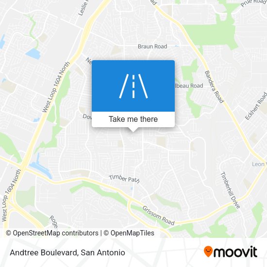 Andtree Boulevard map