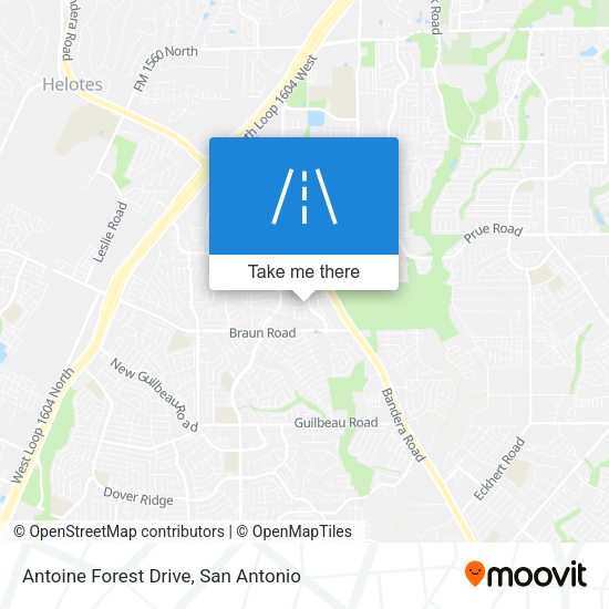 Mapa de Antoine Forest Drive