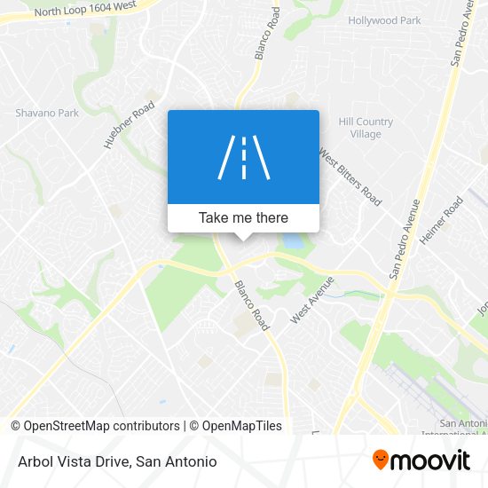 Arbol Vista Drive map