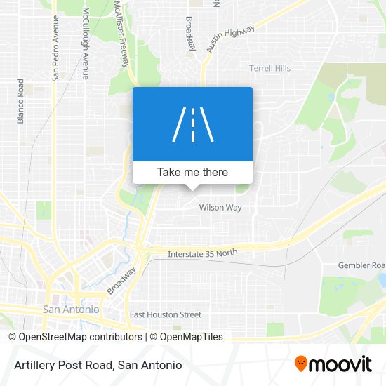 Artillery Post Road map