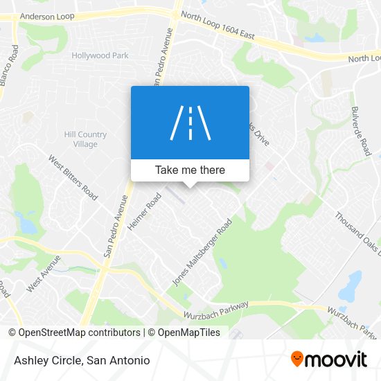 Mapa de Ashley Circle