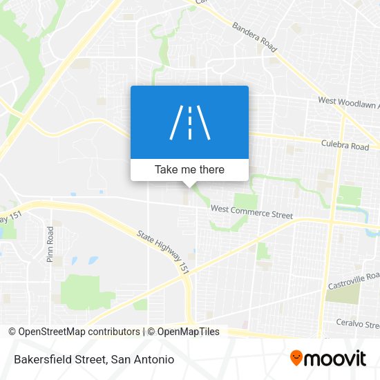 Mapa de Bakersfield Street