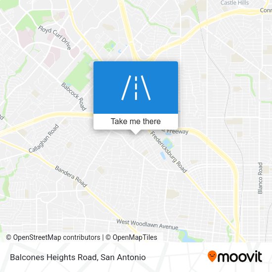 Balcones Heights Road map