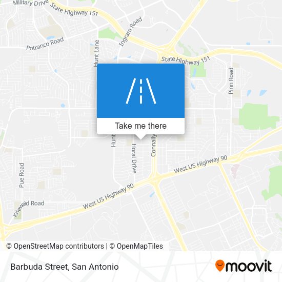 Barbuda Street map