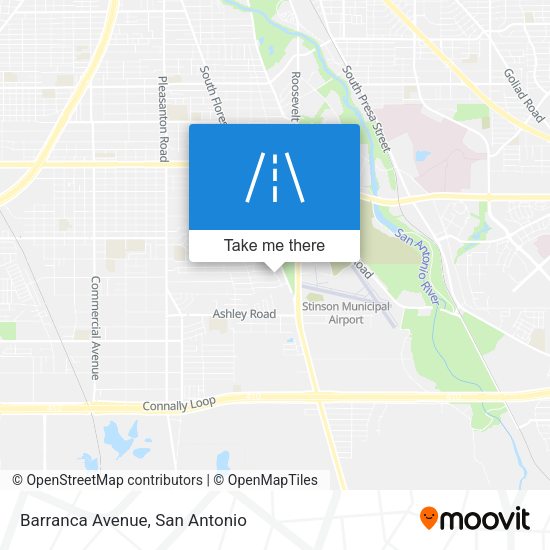 Barranca Avenue map