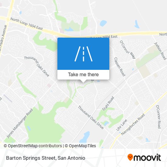 Mapa de Barton Springs Street