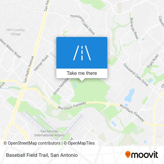 Baseball Field Trail map