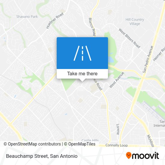 Mapa de Beauchamp Street