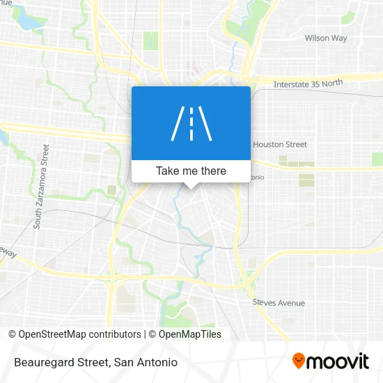 Beauregard Street map