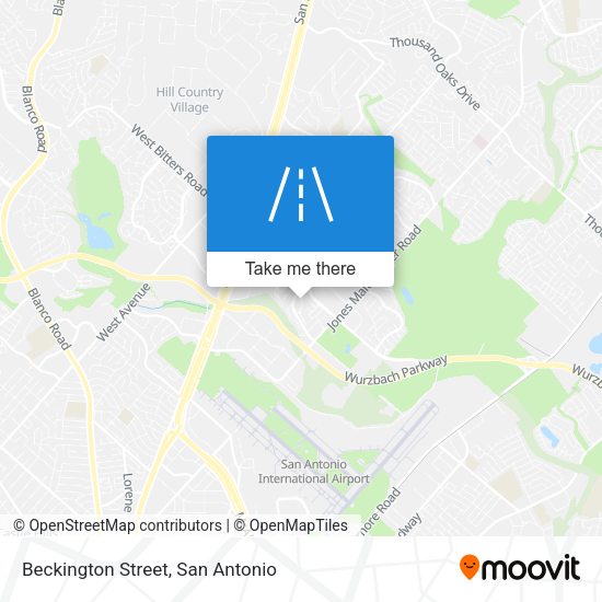 Mapa de Beckington Street