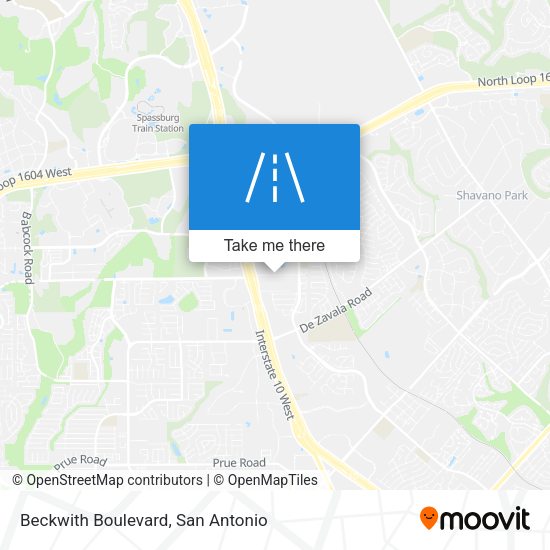 Mapa de Beckwith Boulevard