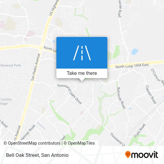 Bell Oak Street map