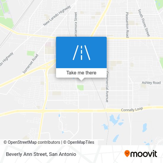 Mapa de Beverly Ann Street