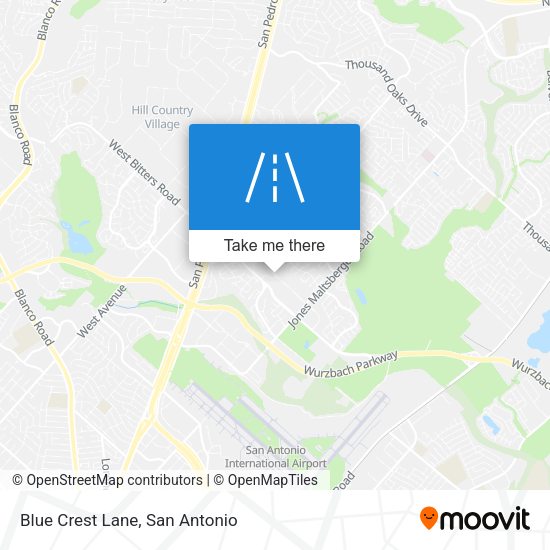 Blue Crest Lane map