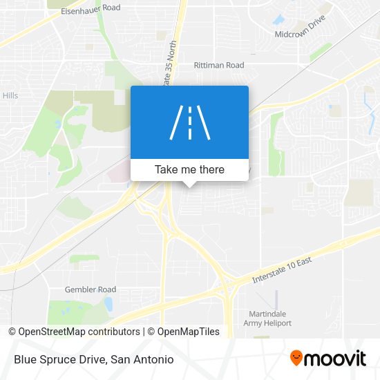 Blue Spruce Drive map