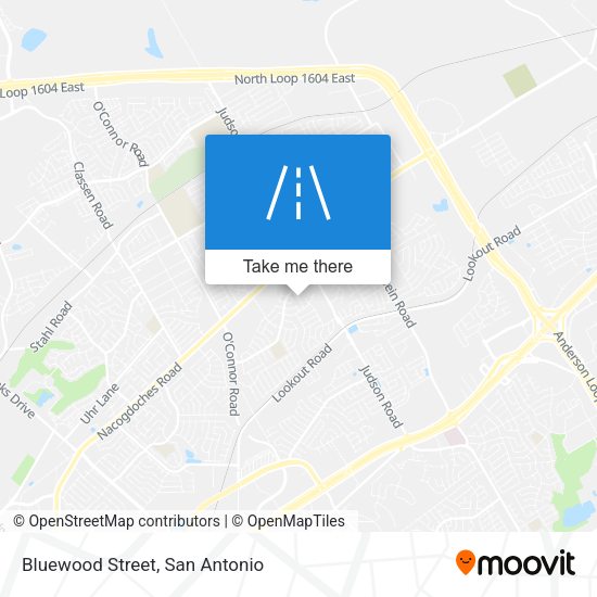 Bluewood Street map