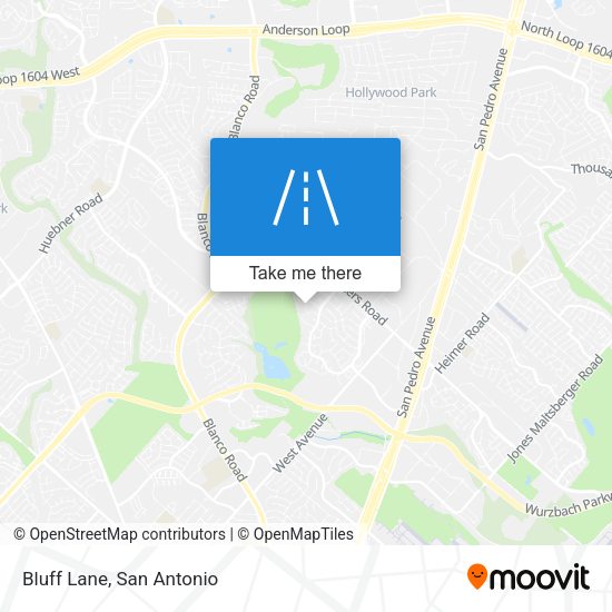 Mapa de Bluff Lane