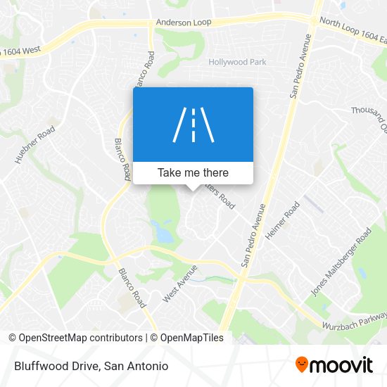 Bluffwood Drive map
