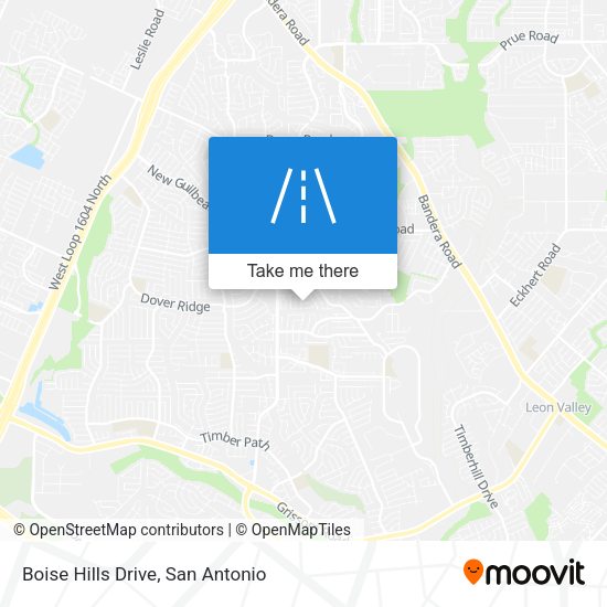 Boise Hills Drive map