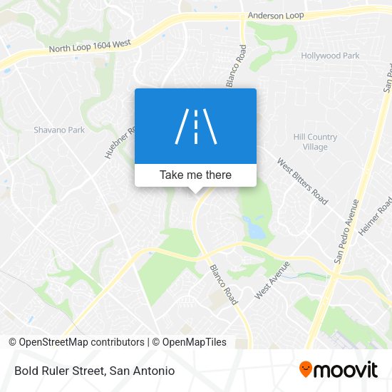 Bold Ruler Street map