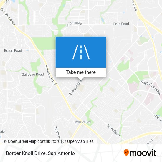 Border Knoll Drive map