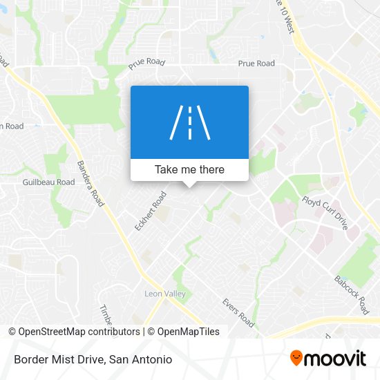 Border Mist Drive map