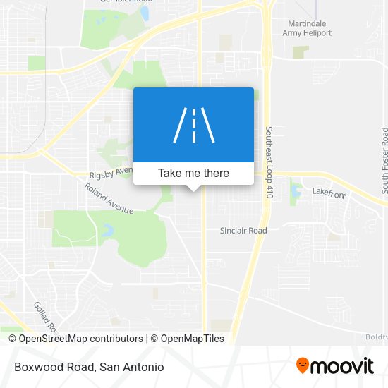 Mapa de Boxwood Road