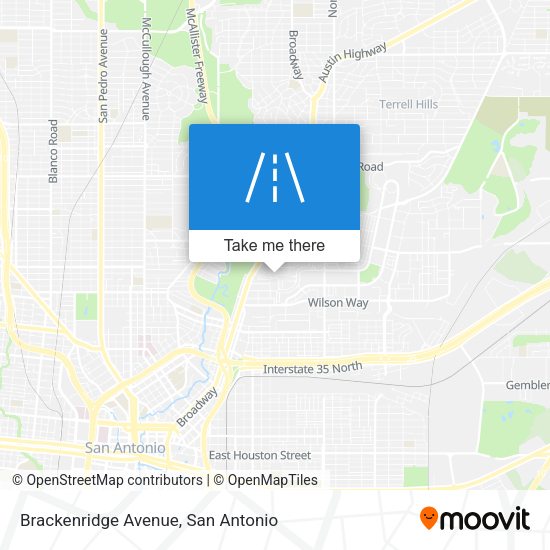 Brackenridge Avenue map