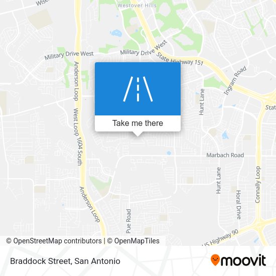 Braddock Street map