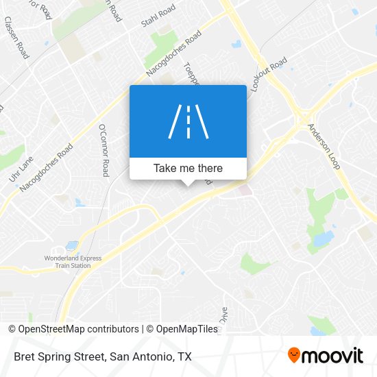 Bret Spring Street map