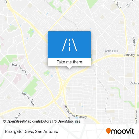 Briargate Drive map