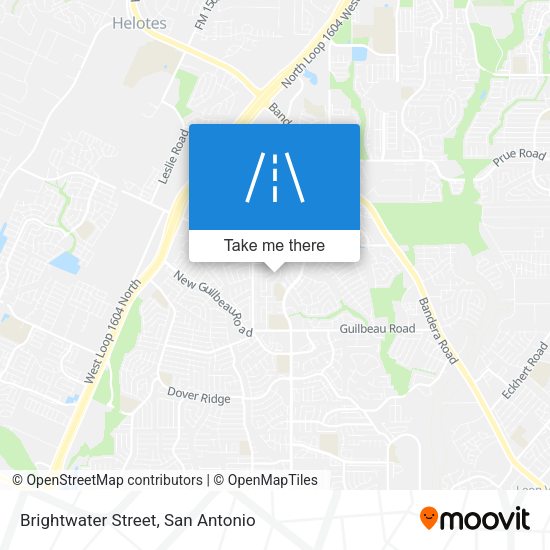 Brightwater Street map