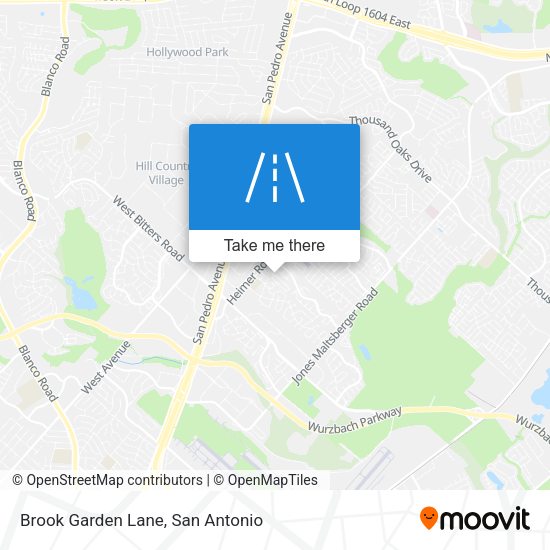Brook Garden Lane map
