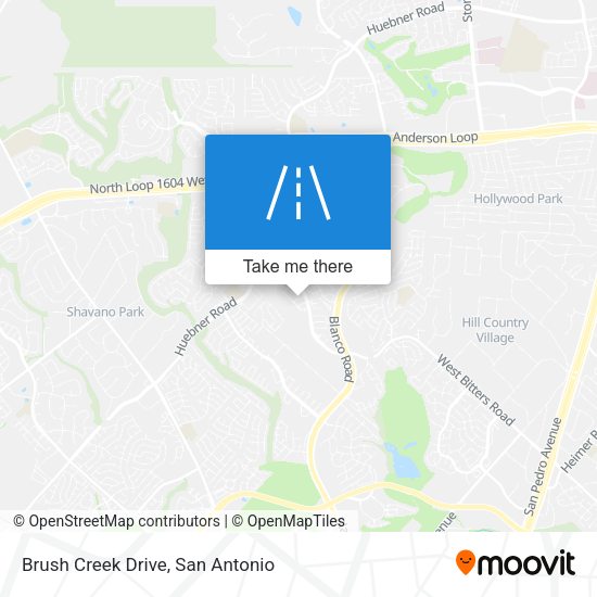Brush Creek Drive map