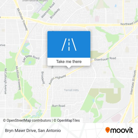 Bryn Mawr Drive map
