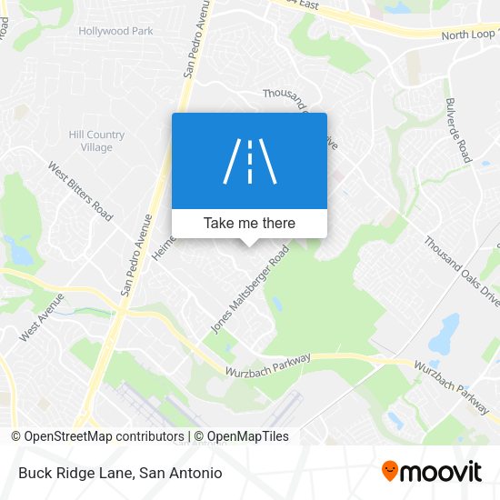 Buck Ridge Lane map
