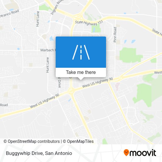 Buggywhip Drive map