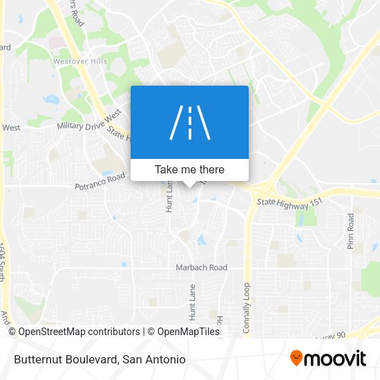 Butternut Boulevard map