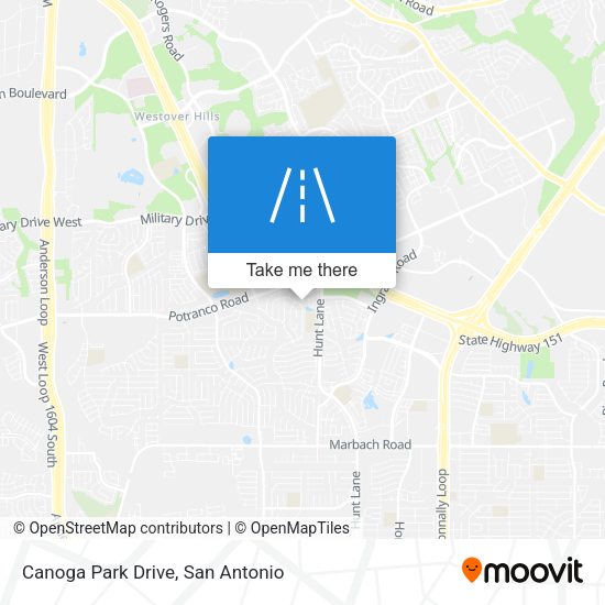 Canoga Park Drive map