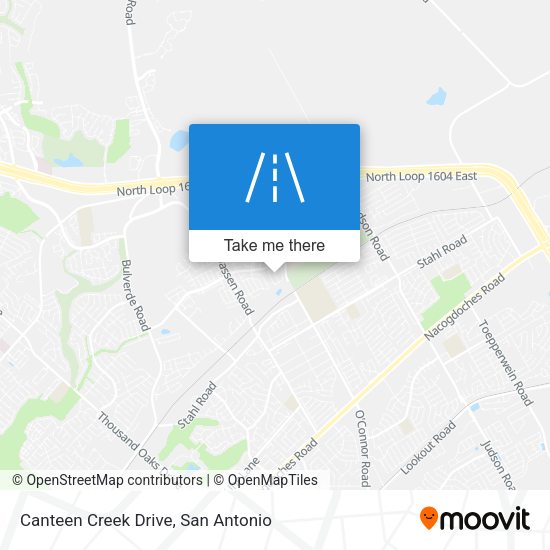 Mapa de Canteen Creek Drive